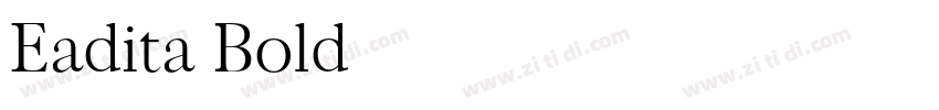 Eadita Bold字体转换